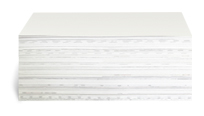 Stationery Printing - 650GSM CARD A stack of 650gsm, super-thick card used for stationery printing